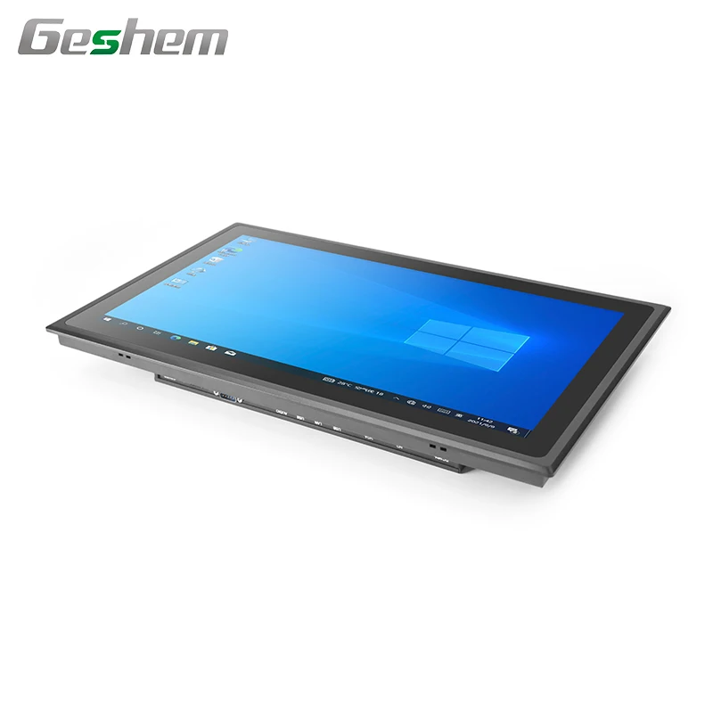21 Inch Win Linux OS Capacitive Touch Screen Embedded Fanless Tablet Industrial Panel PC