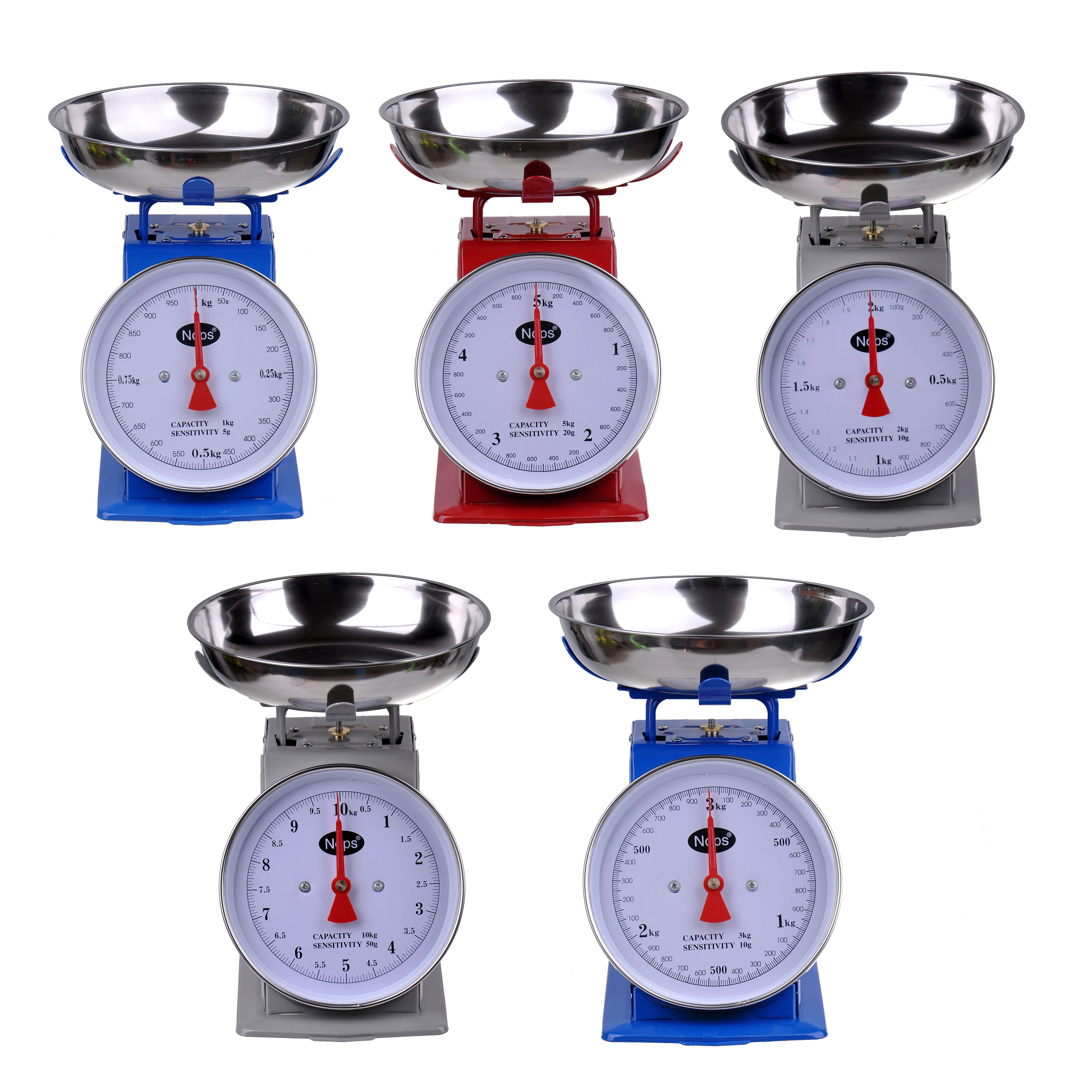 Weight Scale Balance Kitchen Weighing Mechanical Food Scales Dial Spring Scale Weigh in Bowl Metal Housing