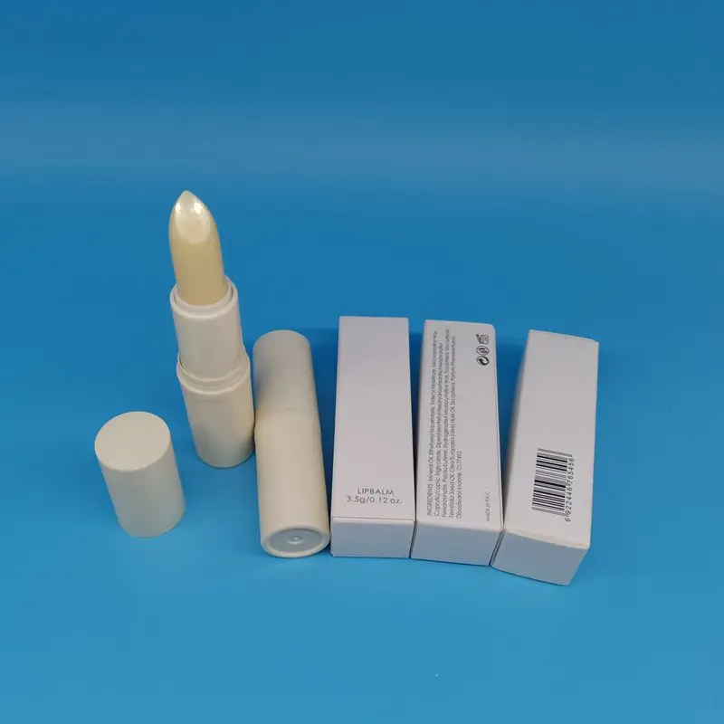 Custom logo beeswax nutritious long lasting moisturizing mint lip care chapstick honey lip balm