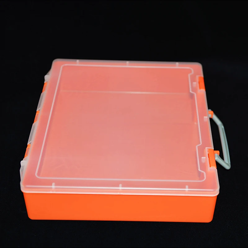 Clear Plastic PP Empty Box Lattice Jewelry Parts DIY Toy Storage Box Packaging Finishing Tool Box
