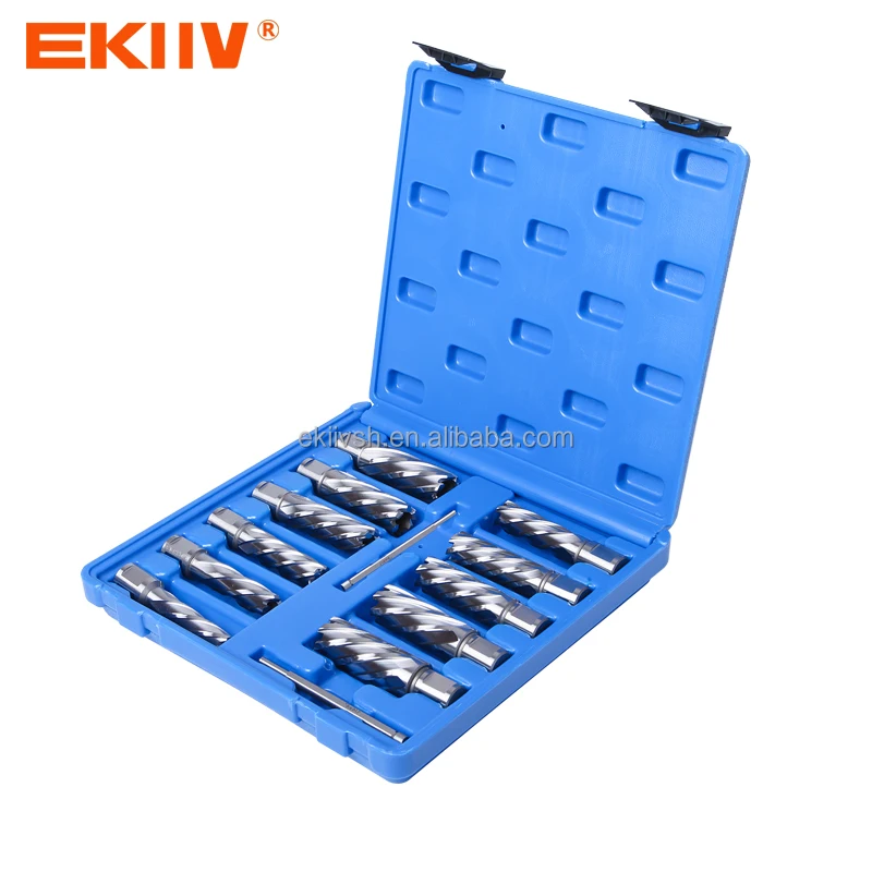EKIIV wholesale TCT annular cutter HSS carbide tipped weldon universal shank magnetic core drill bit for metal drilling