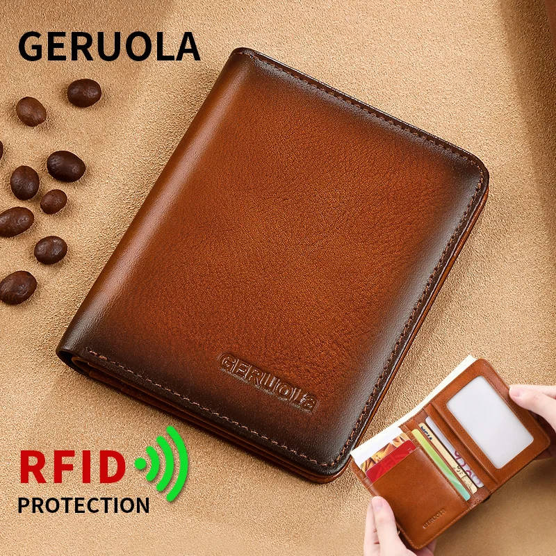 Wallet for men 2024 new real pickup bag, integrated anti demagnetization wallet, ultra-thin short clip mini wallet silver wallet