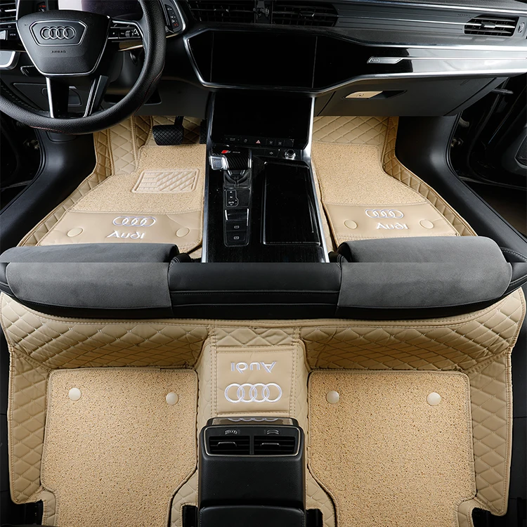 5d leather car mats for mercedes s500 with logo
