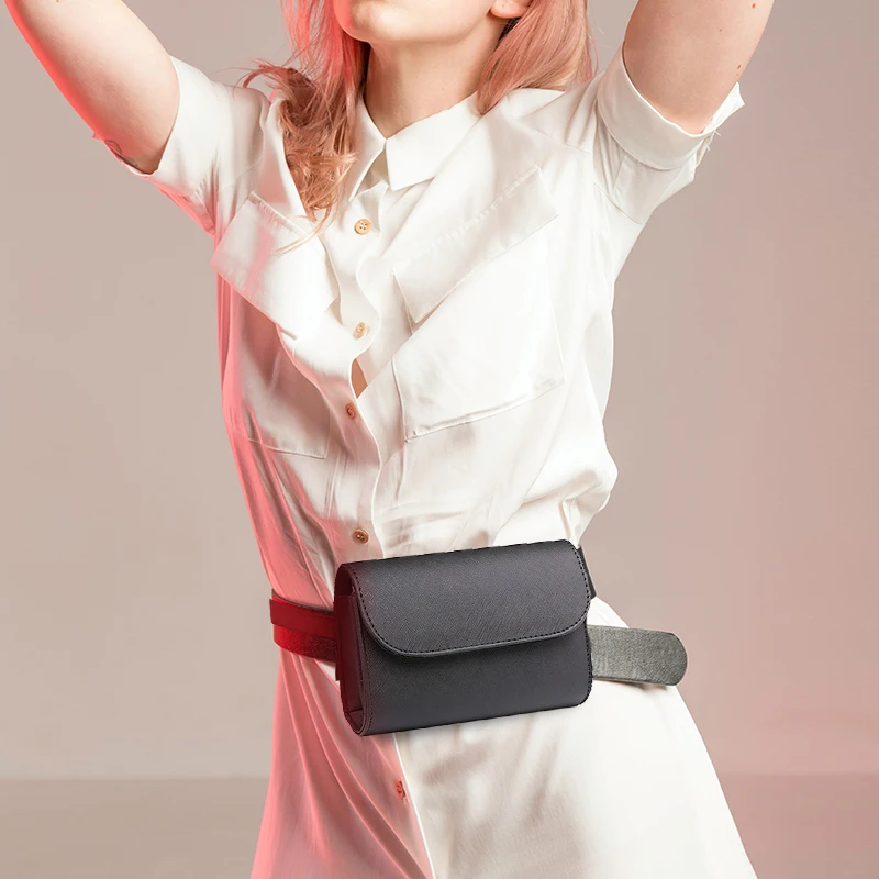 Fanny Pack for Women Leather Belt Bag Waist Bag Fashion Saffiano Waist Pouch Small Purse