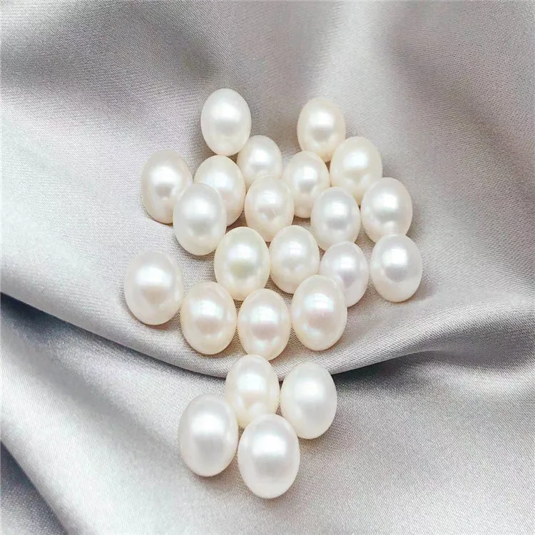 Wholesale Half Drilled 2mm~10mm Round Natural Fresh Water Pearl 3A Quality Pearl White Purple Pink Beads For Earring Making
