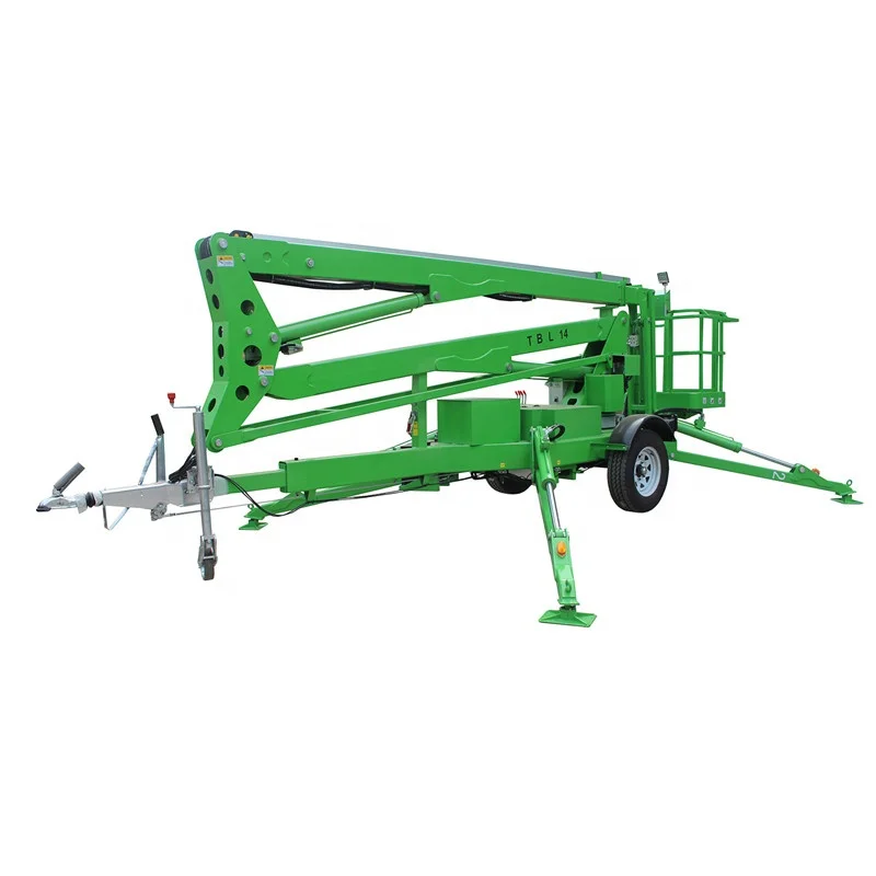 Гидравлический телескопический шарнирный буксируемый подъемник с прицепом-пауком, Германия, ALKO, 16 м, продажа