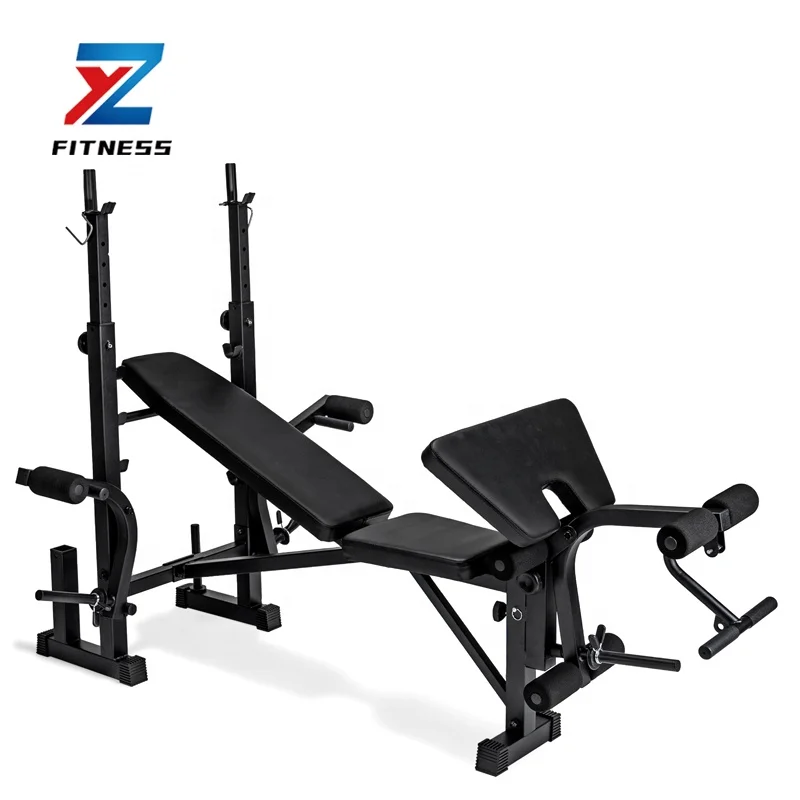 ZYFIT fitness flat training ab weight lifting bench press with weights decline incline adjustable dumbbell benches & rack