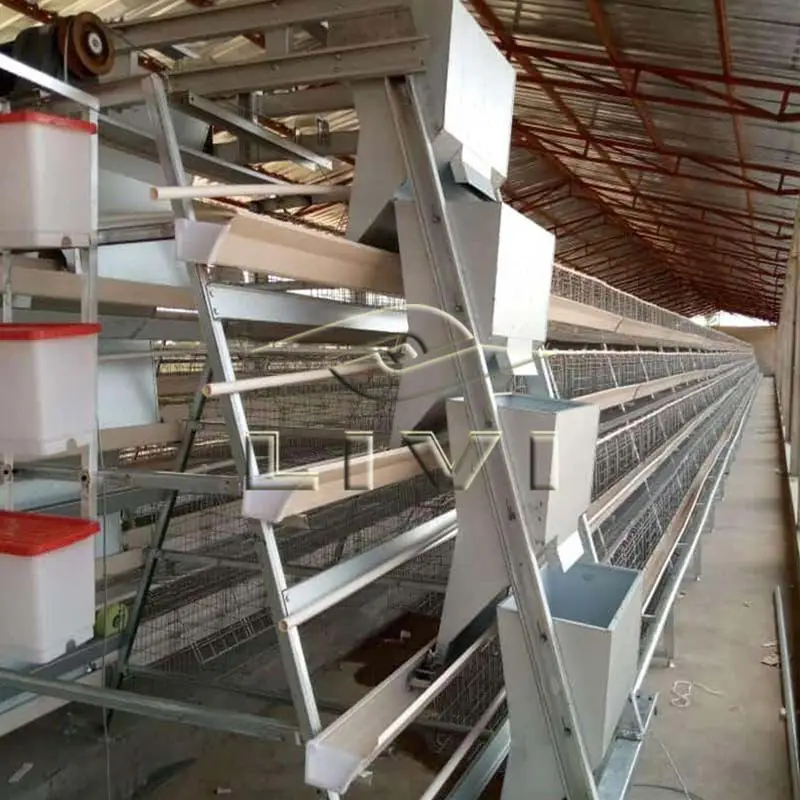 Hot Sale A Type 3 Tier 4 Tier Chicken Layer Battery Cage 96/120/128/160 Bird Capacity Chicken Cage With Automatic System