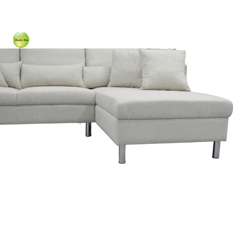Modern Cheap Sofas L Shape White Luxury Leather Corner Sectional Sofa Set Furniture Living Room