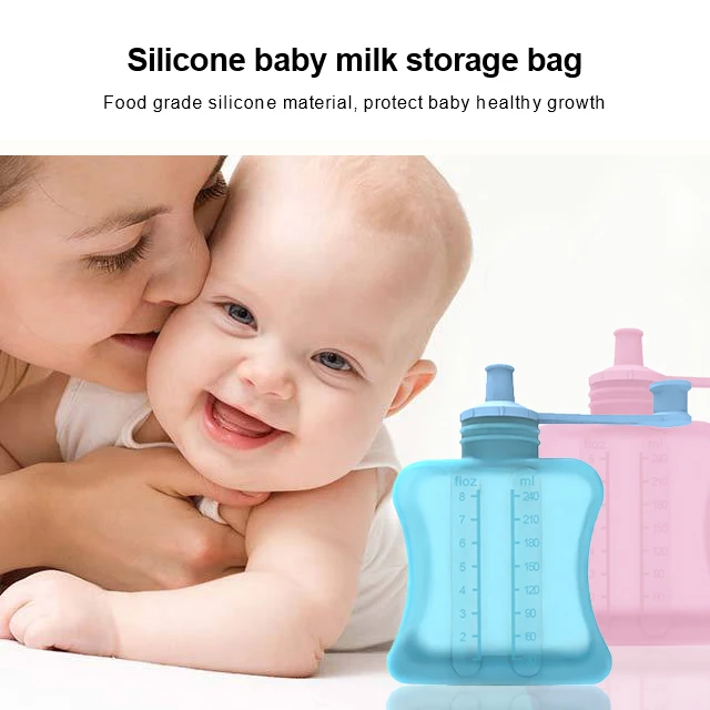 240ML Breast Milk Storage Freezer Bags Reusable Breast Milk Storage Bags Eco Friendly Cooler Bag For Breast Milk