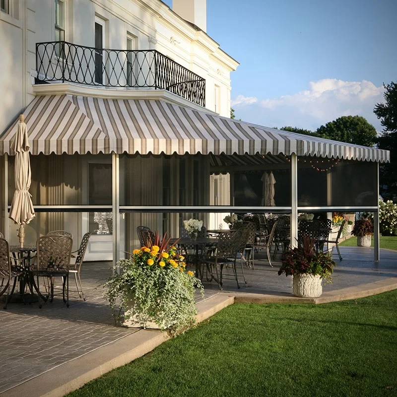 Моторизованный наружный ролик насекомых Дверь насекомых экран