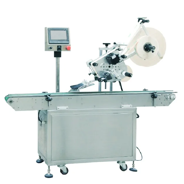 YM210 carton box corner lid plane side sticker labeler  Auto flat top and bottom surface labeling machine