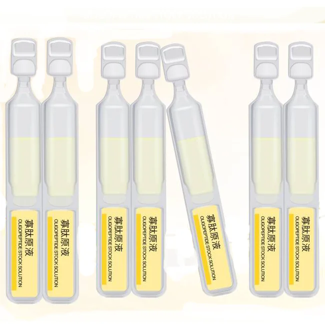 Own brand customized high quality organic Oligopeptide Original Moisturizing Anti-Wrinkle Facial Treatment Ampoule Serum