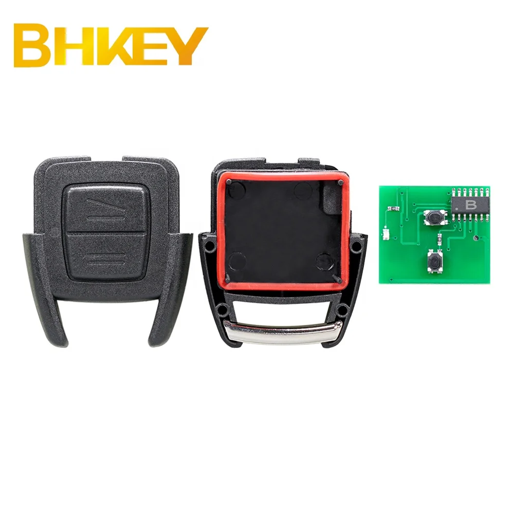 For Vauxhall Opel Astra Vectra Zafira 2 Buttons Remote Key Fob 433Mhz DELPHI OP1 Without Key Blade