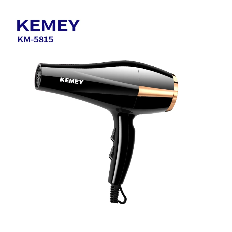 KEMEI Km-5815 Quick Fast Dry Hair Dryer 1600w High Speed Strong Wind Hair Blower Quick Fast Dry Hair Dryer With Styling Nozzles