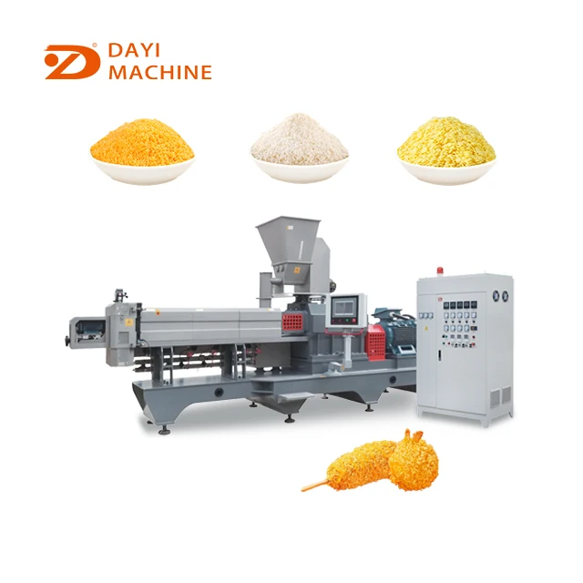 600kg/h commercial bread crumb making machines breadcrumbs grinding extruder making machine