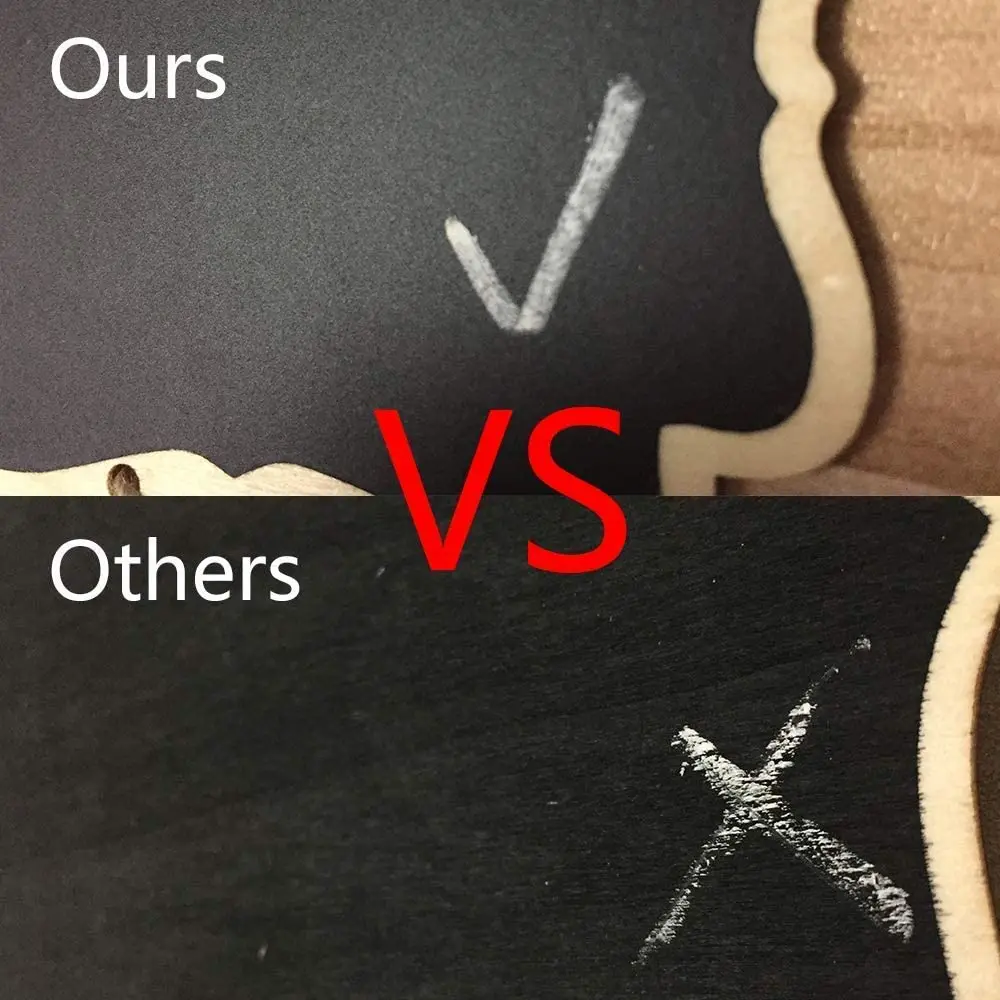 Mini Chalkboard Signs Framed Small Chalkboard Labels with Easel Stand Wooden Blackboard for Table Numbers