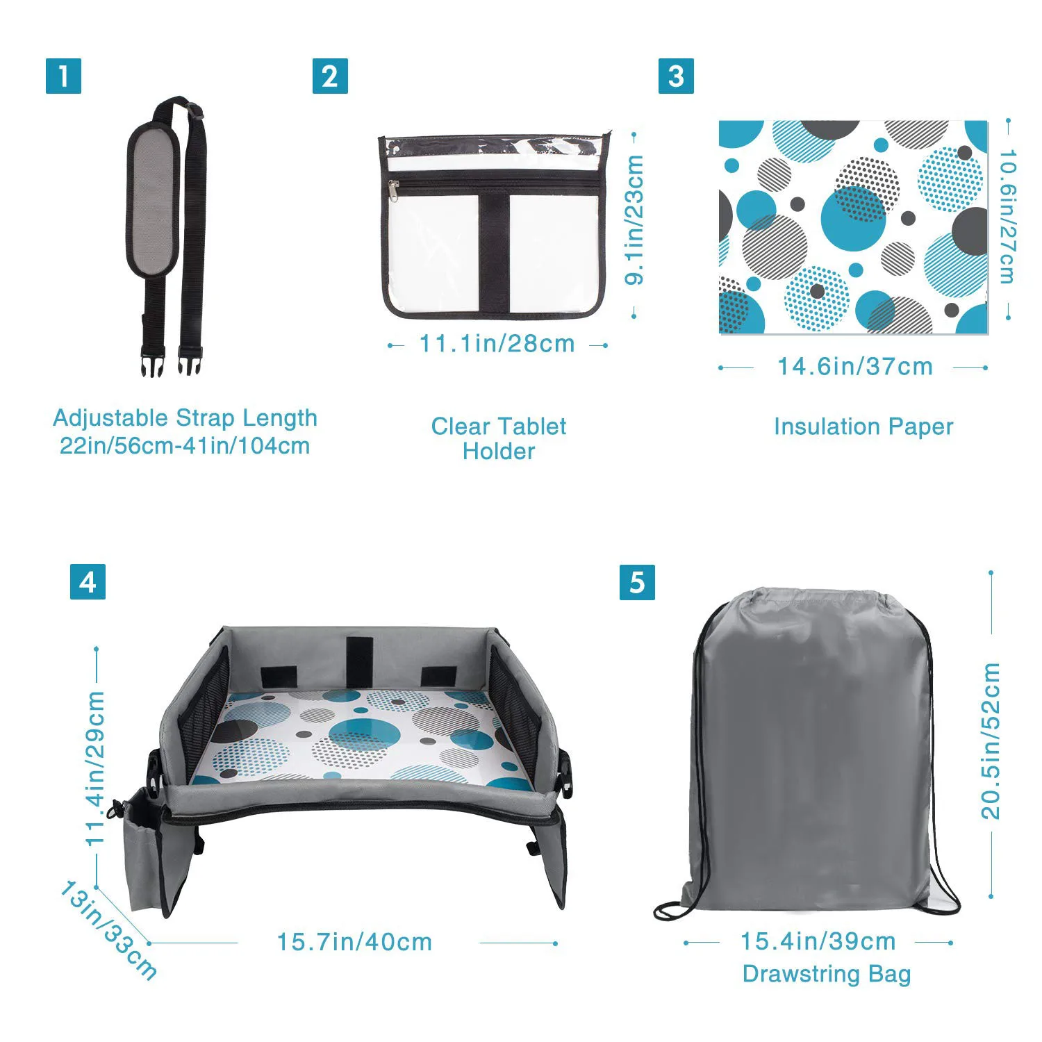 Fashion Portable Folding  Car Travel Kids Play tray  Car Seat Table Kids Travel Tray