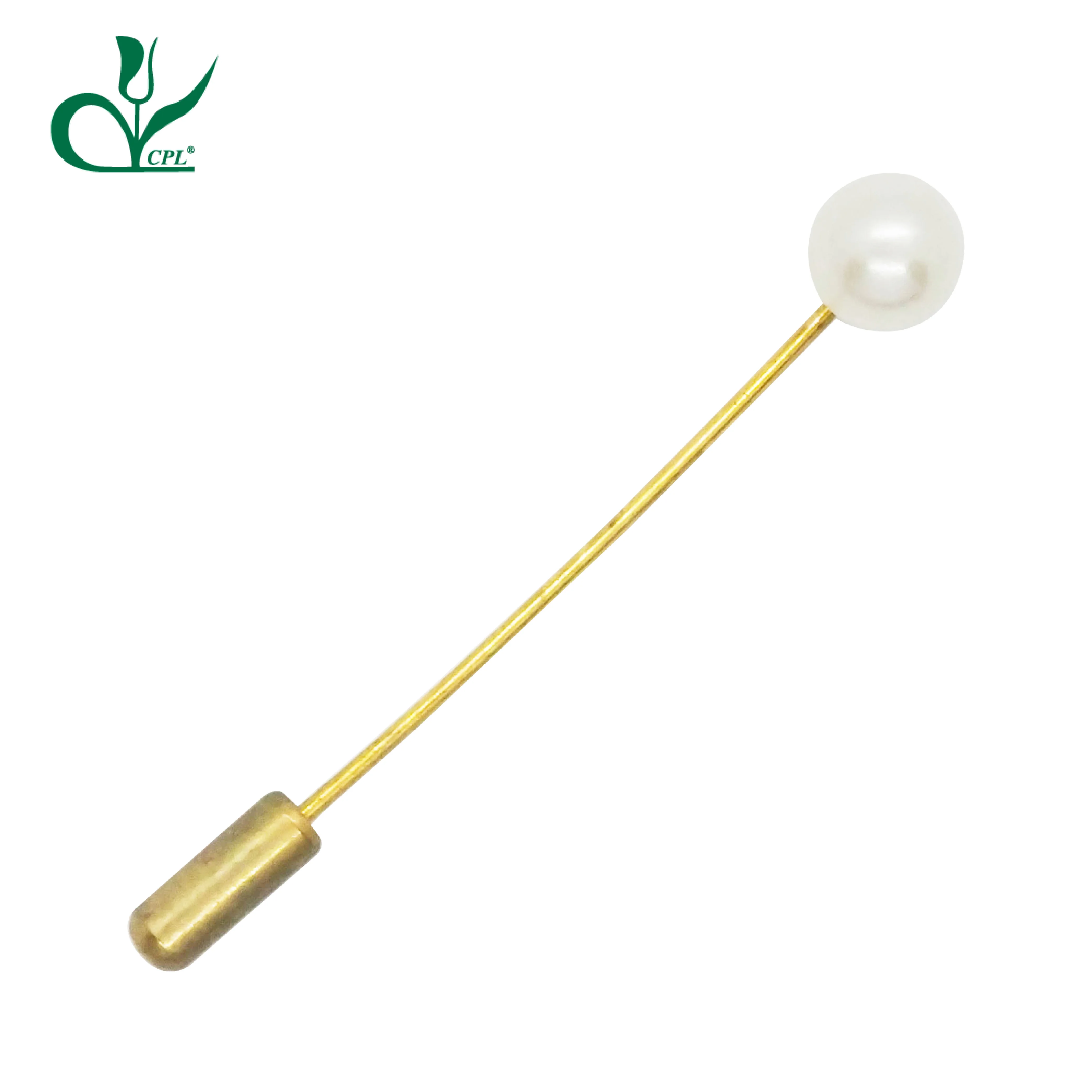 Best selling custom fashionable pin Badge lapel Flower Gold plated metal Brooch Pin Suit