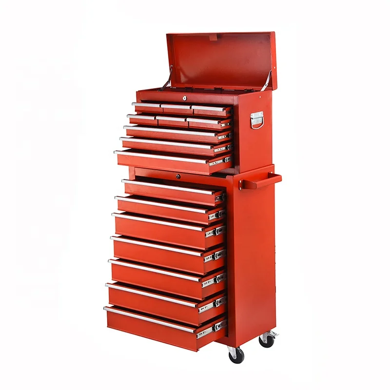 Wholesale Customized 16 Drawers Hardware Combined Tool Wagon caja de herramientas para taller