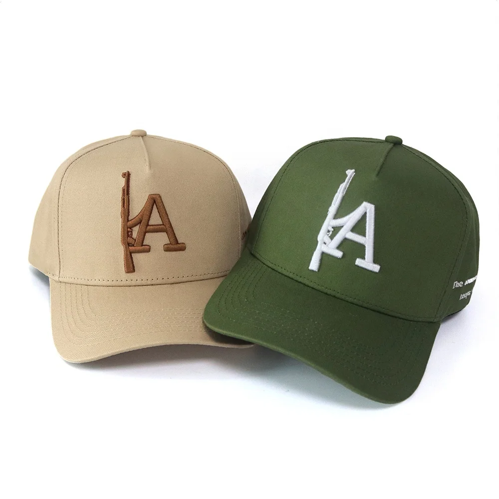 Hot sell 90s 00s good quality structured A Frame caps 3D puff logo 100%cotton material baseball caps suit for man and woman