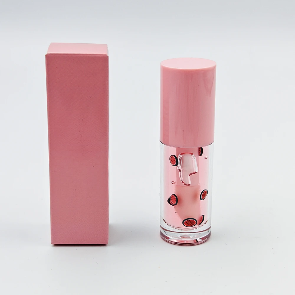 In Stock Private Label Fruit Flavor Lip Oil Non-Sticky Ultra Hydrating and Exfoliating Print Your Own  Logo Personalised Lip Oil