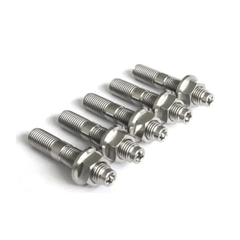 Large inventory Gr5 m10x1.25 x45/55mm Titanium alloy Automotive Exhaust manifold stud Bolts hex Nuts Washers for Toyota Lexus