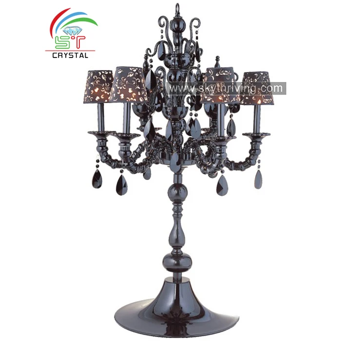 antique crystal chandelier rechargeable table lamp with shade