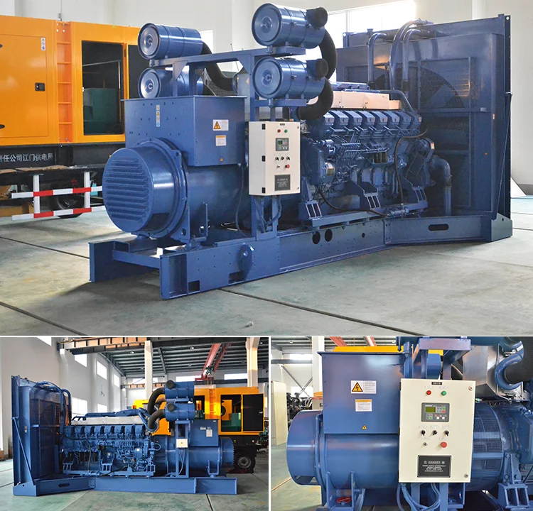Mitsubishi S12H-PTA 800kw Generator 1MVA Diesel Generator with 24V DC Electric Start Reasonably Priced
