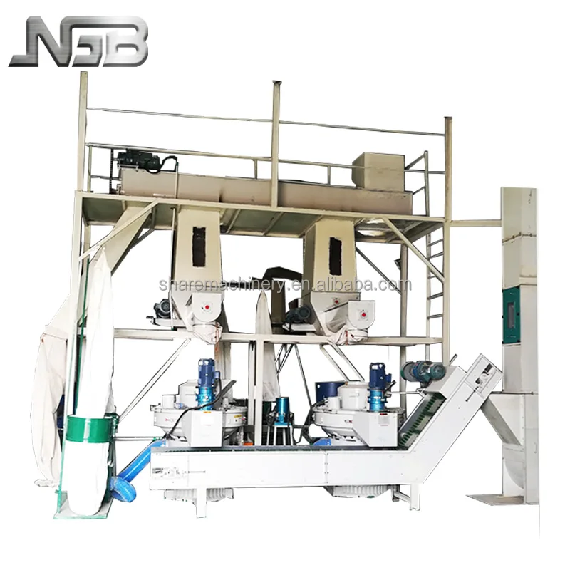 Hot wood biofuel pellets processing making machine production line