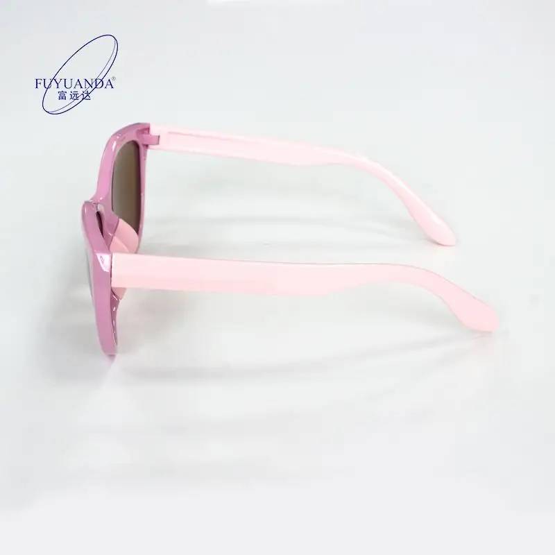2024 Unisex  Sunglasses White and Pink Customizable round Frames UV400 Lenses Cute Plastic Sun Glasses for Boys and Girls