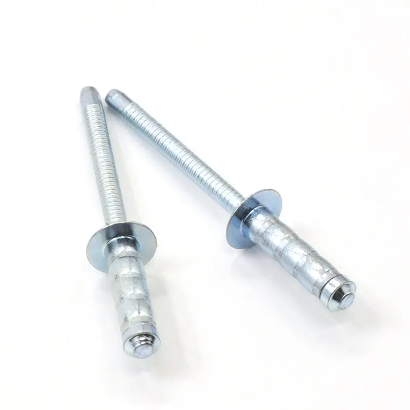 High Strength Dome Head Steel Open End Dome Head Hollow Rivets Inlay Structure Pop Blind Rivet