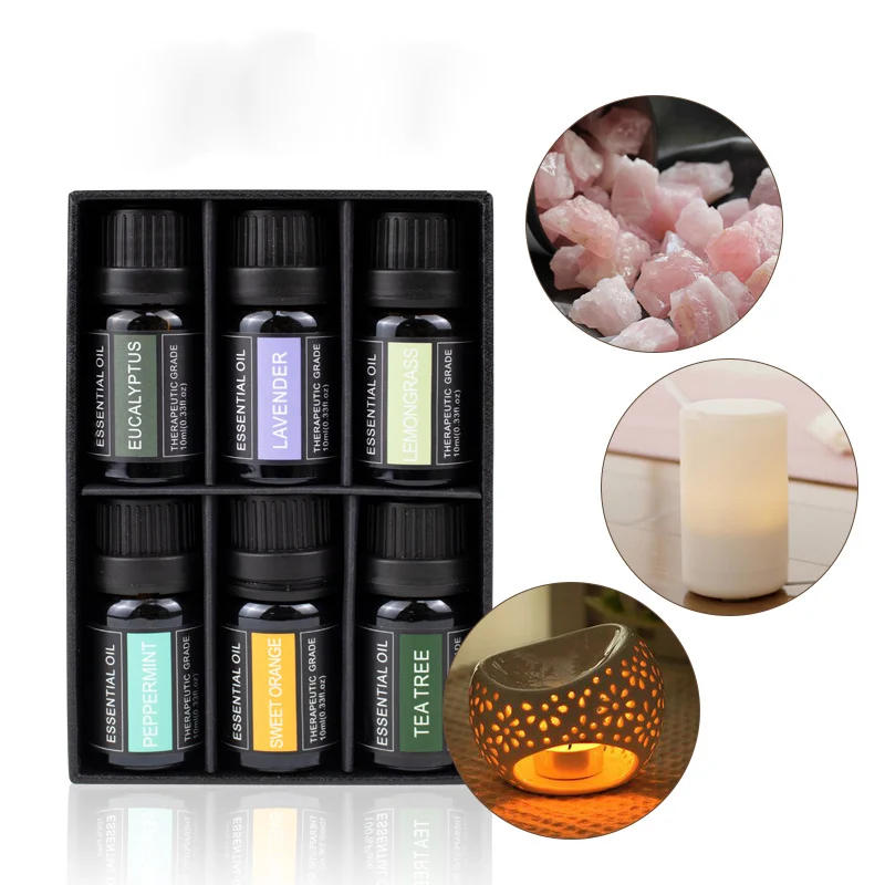 Set 6 8 14 Gift Box Fragrance Machine Pure Oil Set  100% Natural Essential Oil For Human Body Care