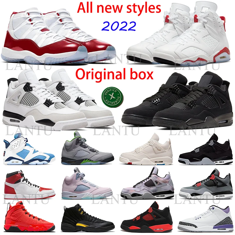 Newest Retro High Og 1s Aj 4 Military Black Cat 5 Easter Green Bean Red Oreo Infrared casual shoes retro Basketball sneakers
