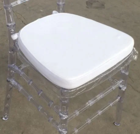 High Quality Clear Acrylic Wedding Banquet Hotel Chair Fabric Or PU Cover Cushion ZD001