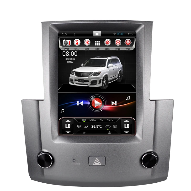  С экраном Tesla автомобильный DVD мультимедийный плеер модернизация для Lexus LX570 (2007-2015) Car12 CH оптический DSP