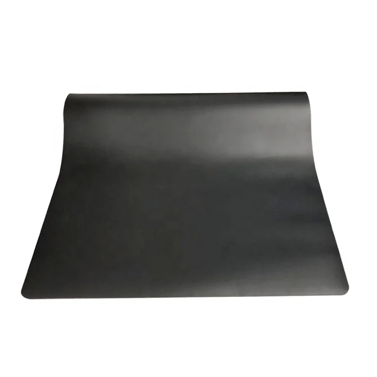 anti slip sound proofing high quality rubber base anti wear PU leather top running treadmill machine mat pad factory floor mat