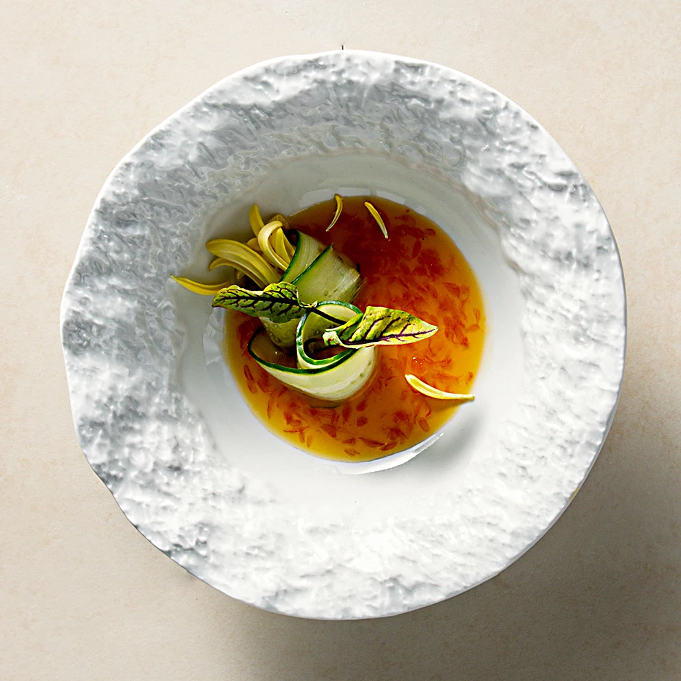 White Color Restaurant Ceramic Dishes Home Use Novelty Soup Vajialla Pratos Catered Events Salad Fruit Porcelain Serving Bowls