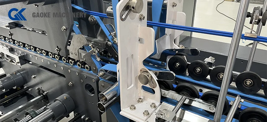 High Speed Paper Food Cake Pizza 4 6 Corners Box Lid Cup Holder Folder Gluer/ Folding Gluing Pasting Forming Making Machine