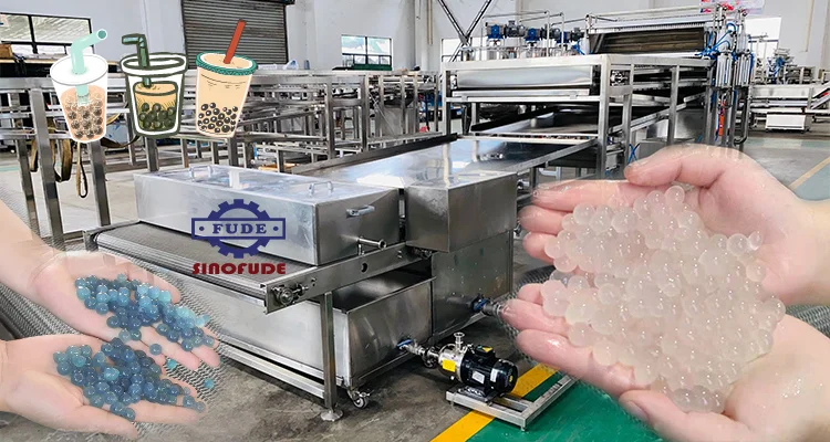 full automatic high quality popping boba depositing making machine machinery industry equipment bubble tea pearls equipment