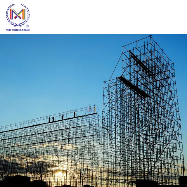 Hot Sale Modern Layher Stage Andaime Legs Multidirectional Iron Price List Kinds Of Galvanized Marine Ringlock scaffolding