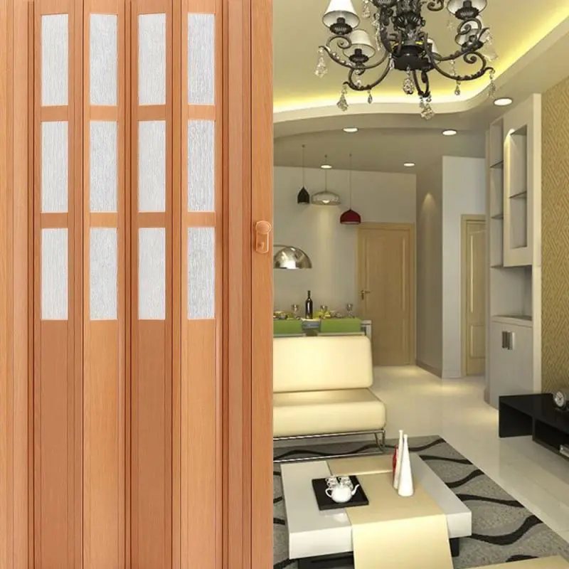 Laminated Slide Three By Folding Cabinet  Windows And Pvc Door For Toilet