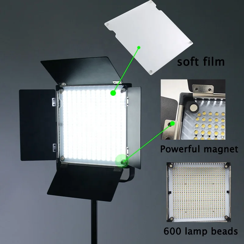 Wholesale Price Portable Square Powerful 45w 3 Stepless Change Color  Led Video Fill Light