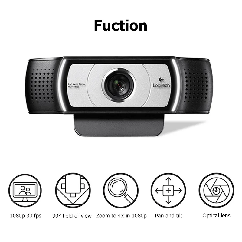 USB-веб-камера Logitech C 930e 1080p HD 2 МП с