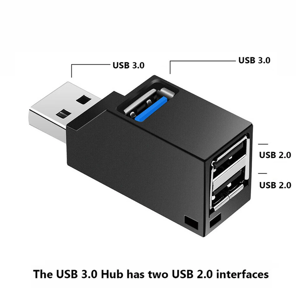 USB 3.0 Hub Multi 2.0 Data Transfer Mini Multiple 3 Port Hab USB-Hub Expander Splitter Adapter USB HUB