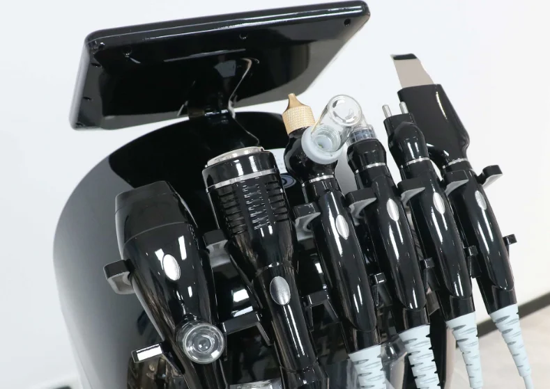 Portable 6 in 1 hydrofacials diamond microdermabrasion small bubble h2o2 aqua peel hydra beauty machine