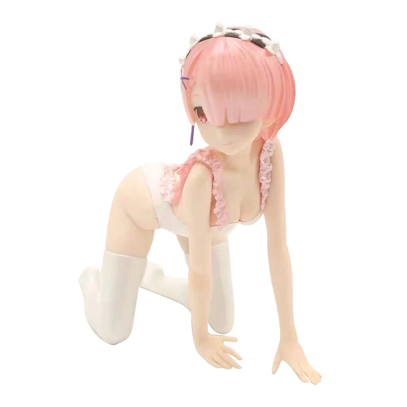 PVC Action Figures Anime Figure Model Toys Collection Emilia Ram Rem Figure Anime Girl