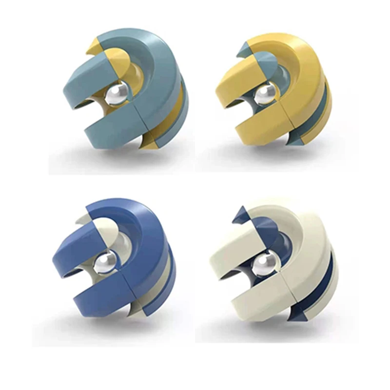 
Hot Amazon Trending Creative and Educational Multi-colors Metal Marble Rotation Track Finger Decompression Toy for Kids & Adults 
