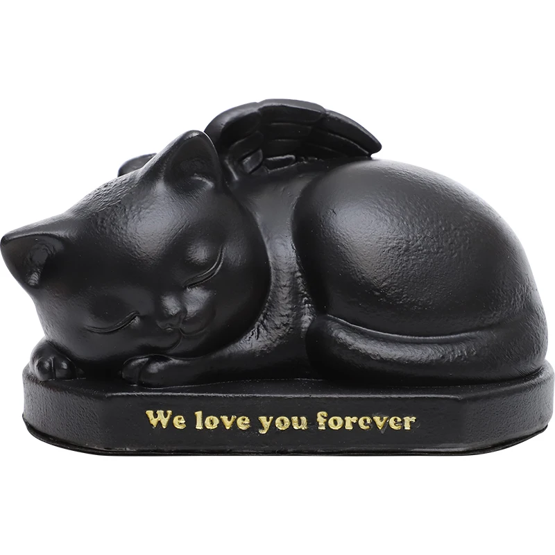 Animal Cat Dog Pet Cinerary Casket Decorative Pet Cat Urn Box Cinerary Casket Crematory Cremation Memorial Pet Settlements Urns