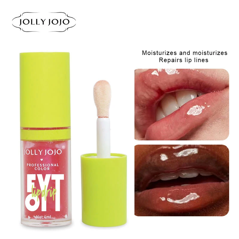 Hot Selling Low MOQ Glossy Lip Oil 8 Colors Hydrating Moisturizing Nourishing Plumper Clear Shiny Tinted Jelly Lip Gloss Oil